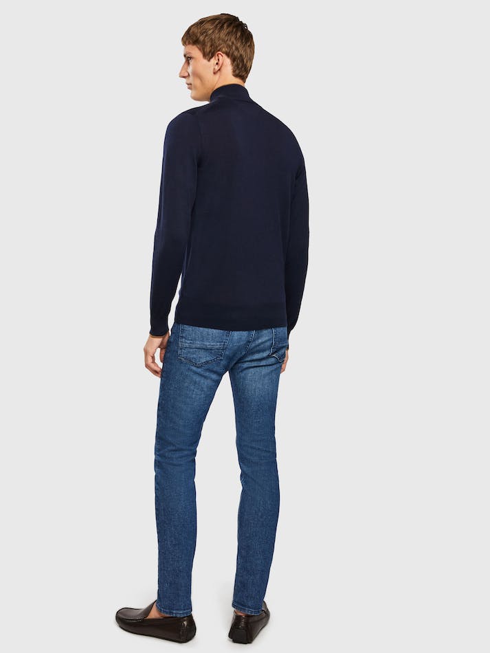 Tommy Hilfiger Merino Men's Sweater Blue | NPv4ffAlihbO