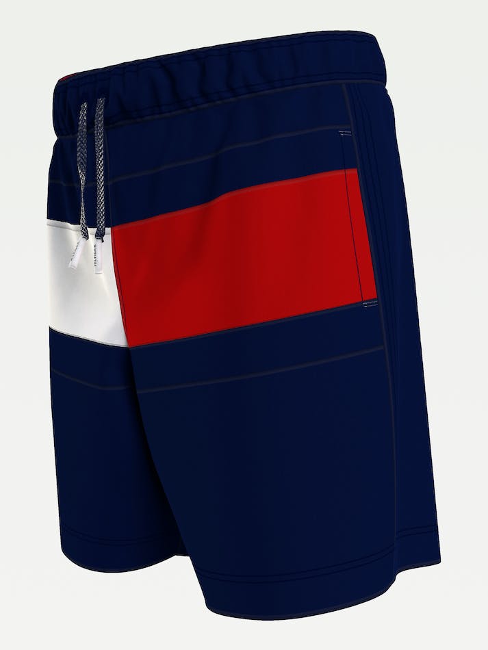 Tommy Hilfiger Mid Length Swim Kids' Shorts Blue | fgi0esNmBcOJ