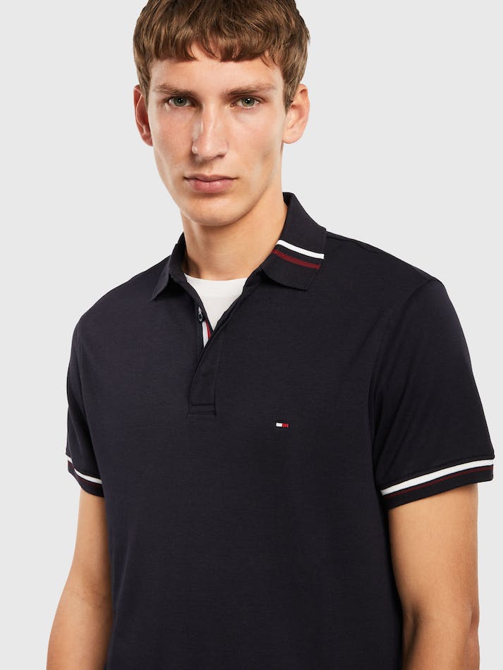 Tommy Hilfiger Modal Men's Polo Shirts Blue | x9rrL2mK8Q1k