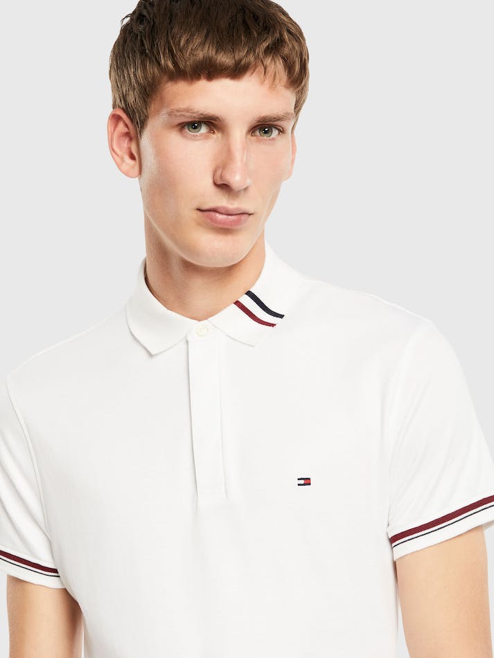 Tommy Hilfiger Modal Men's Polo Shirts White | RiuhPr6HPgoV