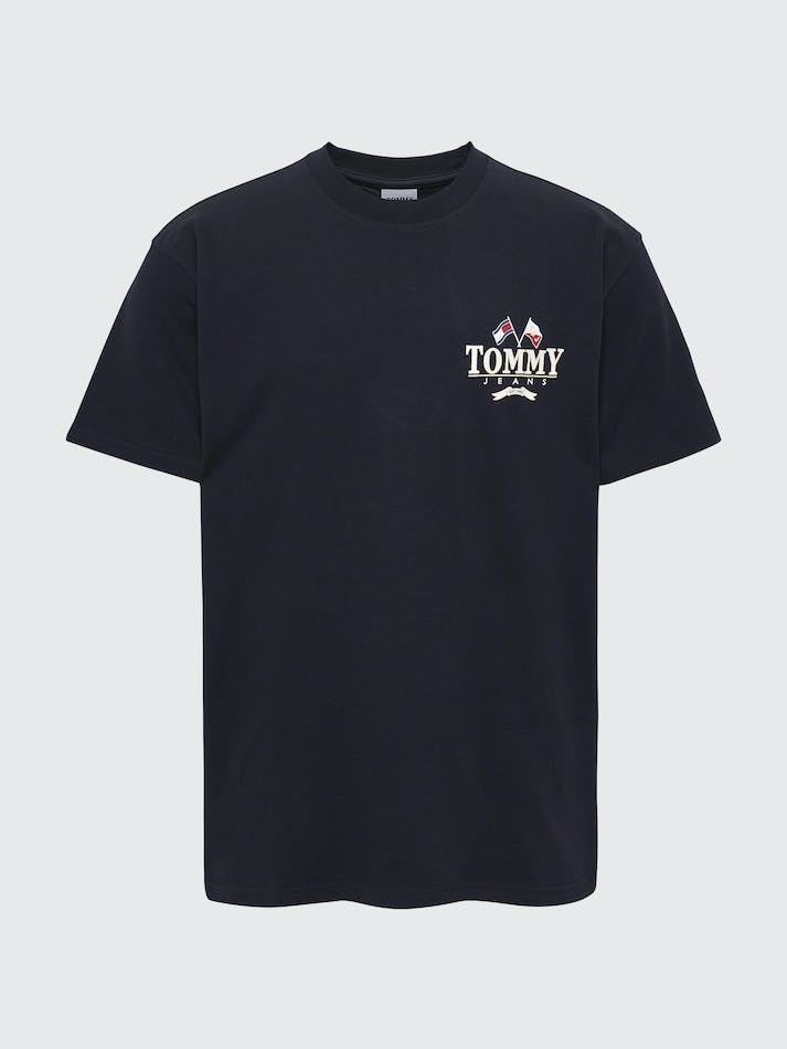 Tommy Jeans Modern Relaxed Back Logo Men's T Shirts Black | aBOqLK2BgHuy