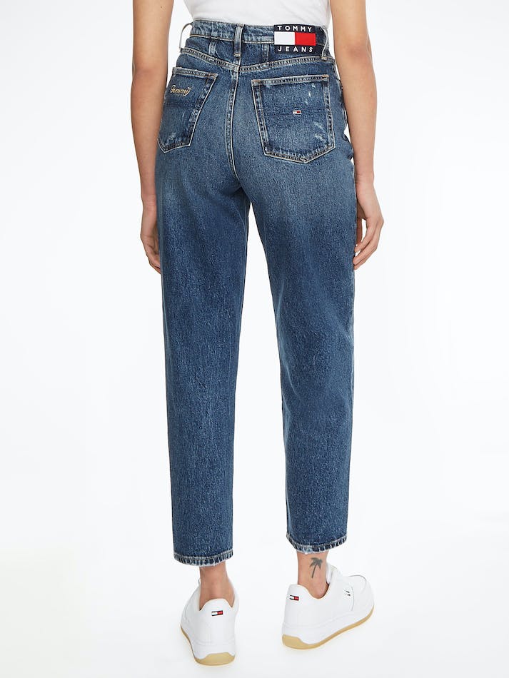 Tommy Jeans Mom Ultra High Rise Tapered Women's Jeans Blue | yaodeuU1RjbG