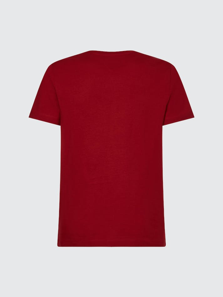 Tommy Hilfiger NYC Logo Slim Fit Men's T Shirts Red | Ru2rPK0k3i4c