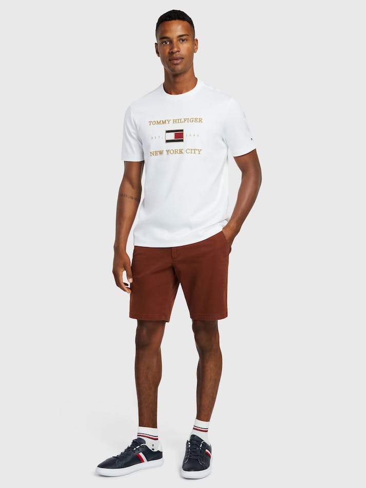 Tommy Hilfiger New Icon Men's T Shirts White | 08CzfUIVGY4r