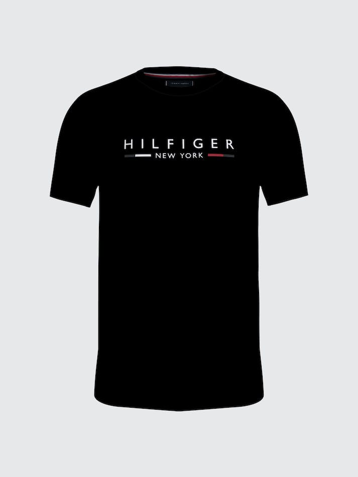 Tommy Hilfiger New York Men's T Shirts Black | Oqp3V4KOkT5Y