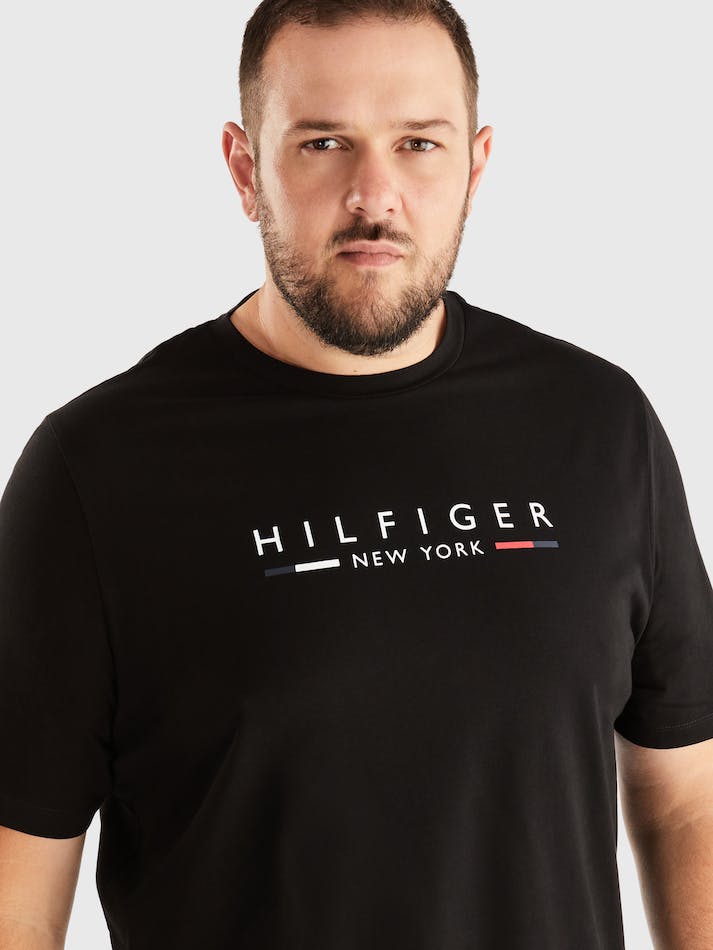 Tommy Hilfiger New York Men's T Shirts Black | Oqp3V4KOkT5Y