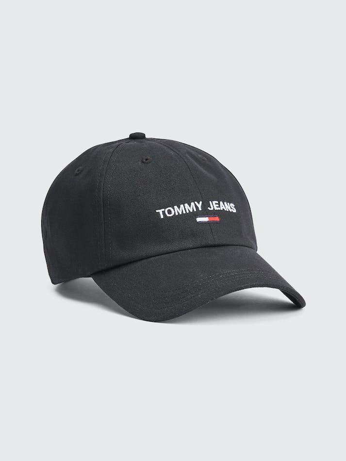 Tommy Hilfiger Organic Cotton Logo Baseball Men\'s Caps Black | KKvT31ULxr3i