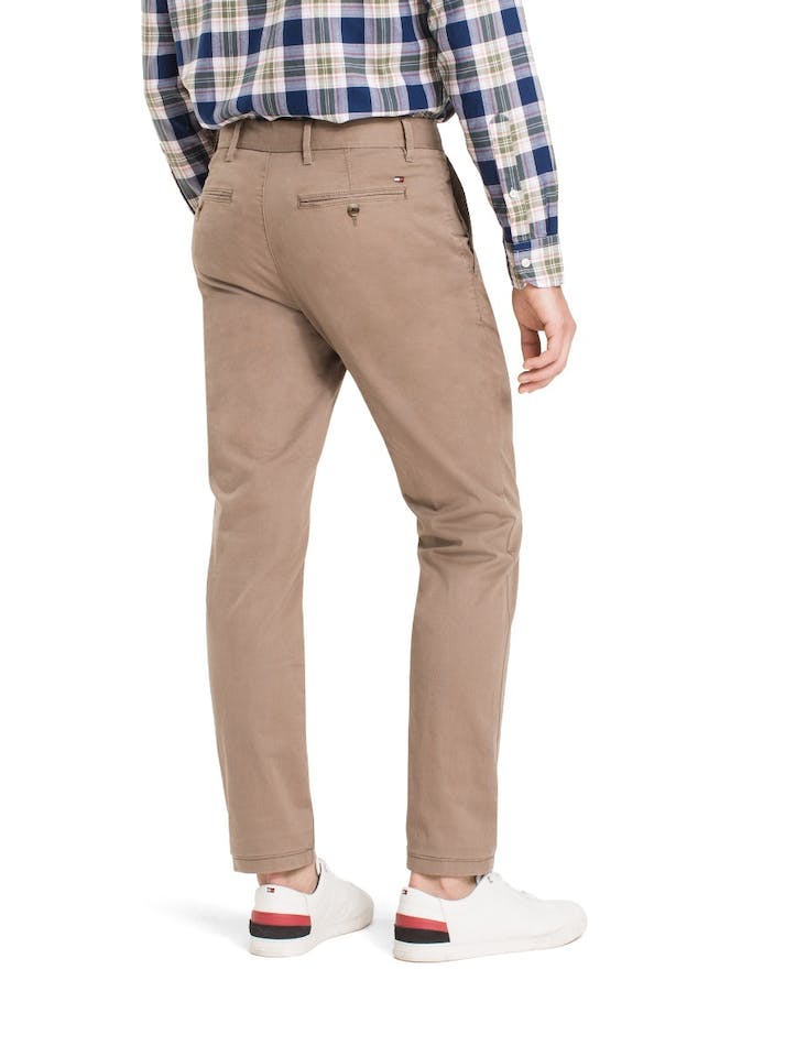 Tommy Hilfiger Organic Stretch Twill Men's Chino Pants Khaki | utJGPhVBlJmh