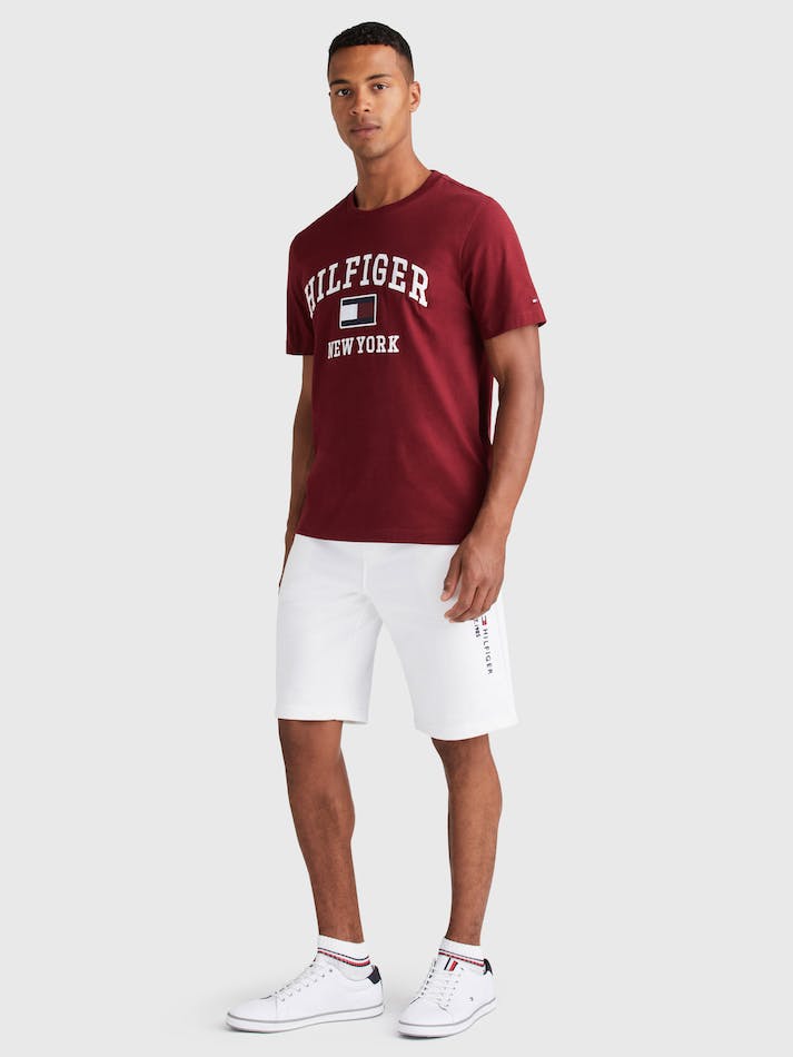 Tommy Hilfiger Outline Men's T Shirts Dark Red | lQt9k0C15xJg