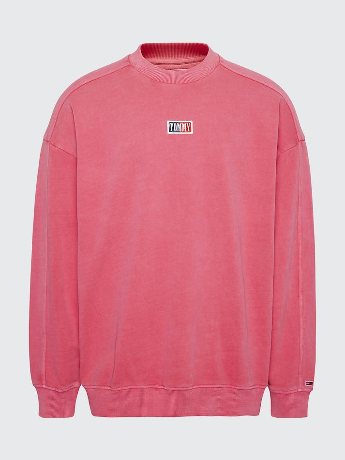 Tommy Jeans Oversized Organic Cotton Men's Sweatshirt Red | rLlb9uinFVwI