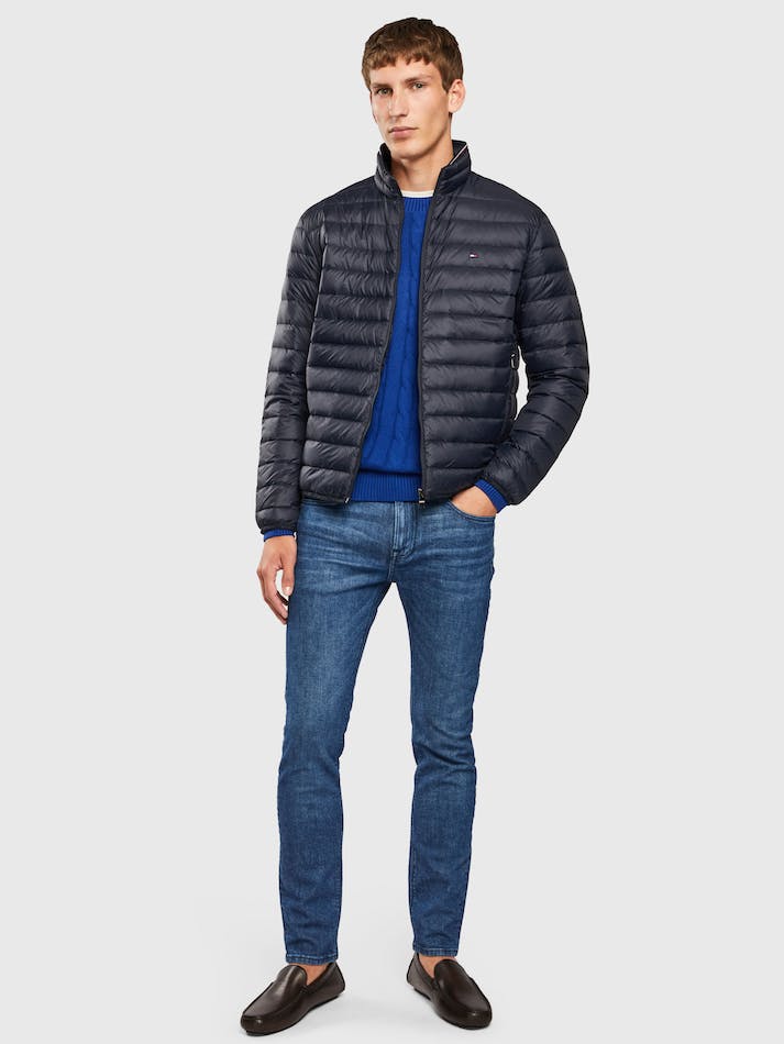 Tommy Hilfiger Packable Down Men's Jackets Blue | bHBOSy8bu5By