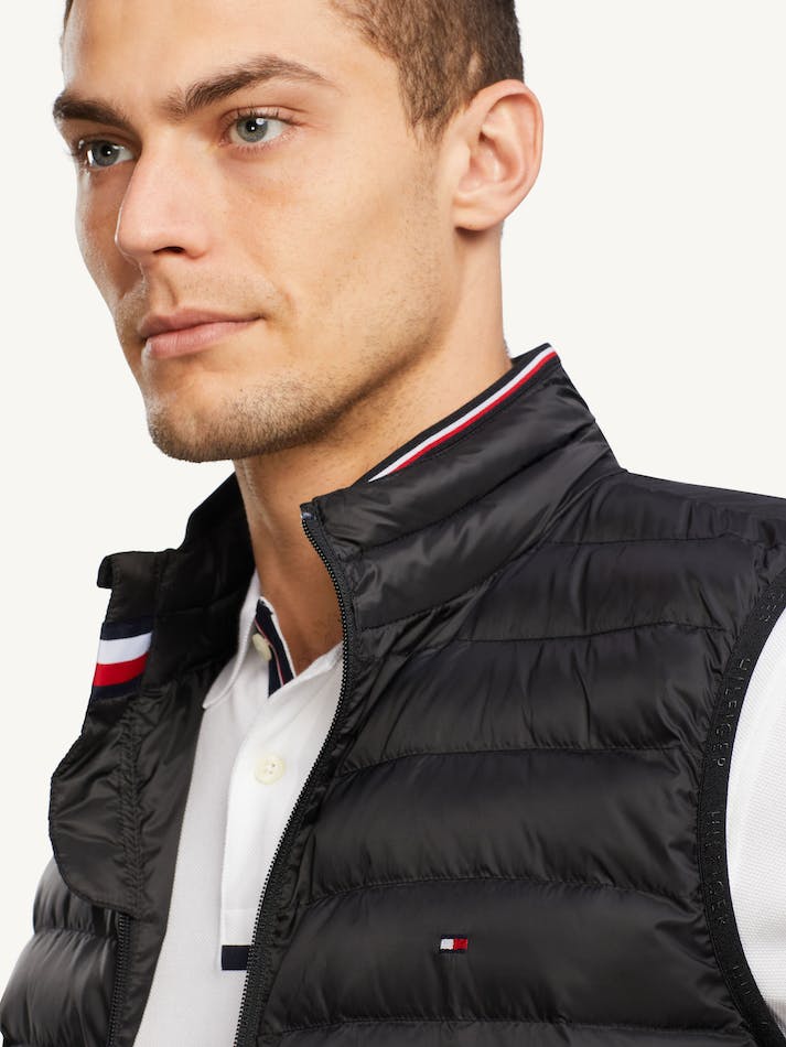 Tommy Hilfiger Packable Quilted Men's Vest Black | RtpUCVJEV1TE