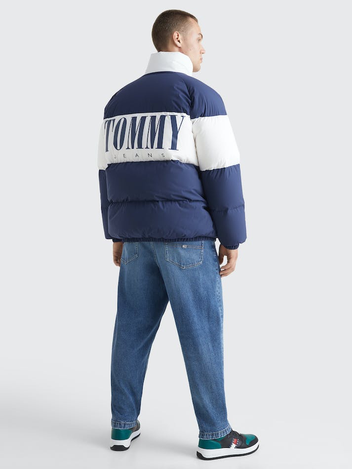 Tommy Jeans Padded Oversized Puffer Men's Jackets Navy | Sjf0MNA83iH7