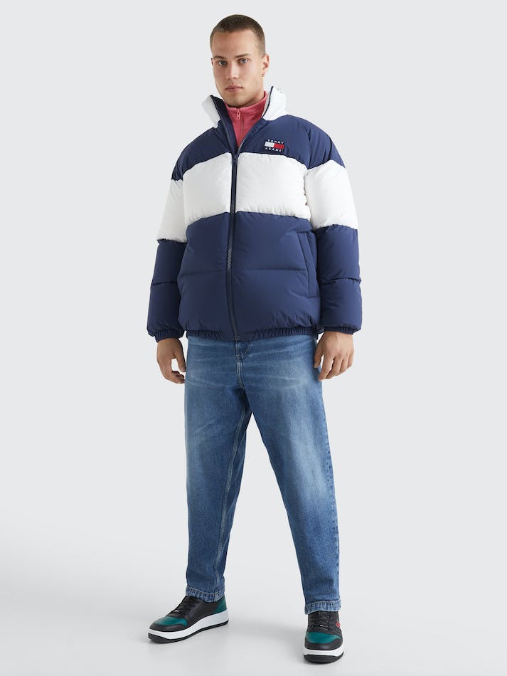 Tommy Jeans Padded Oversized Puffer Men\'s Jackets Navy | Sjf0MNA83iH7