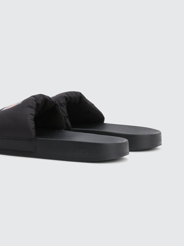 Tommy Hilfiger Padded Pool Men's Slides Black | 0UYCYKar5MyK