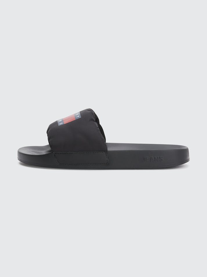 Tommy Hilfiger Padded Pool Men's Slides Black | 0UYCYKar5MyK