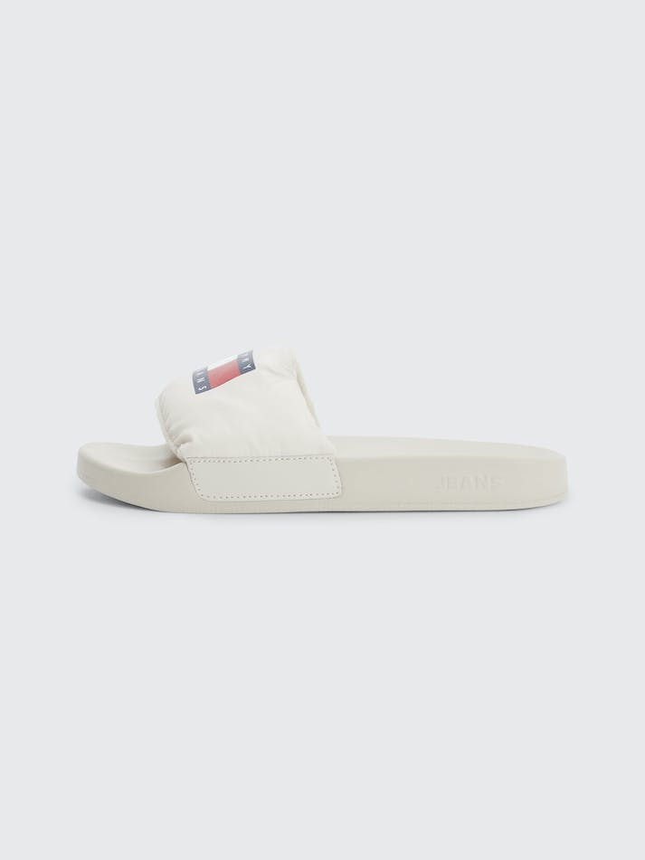 Tommy Hilfiger Padded Strap Pool Women's Slides Beige | M5ASs3e37OtD