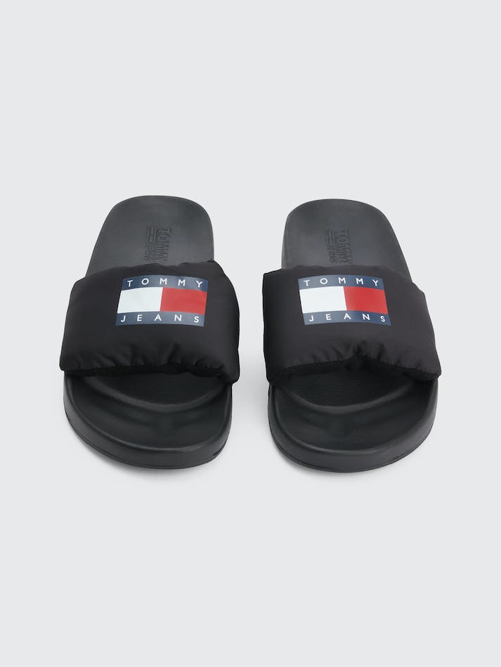 Tommy Hilfiger Padded Strap Pool Women's Slides Black | xzJqNZwFtKNR