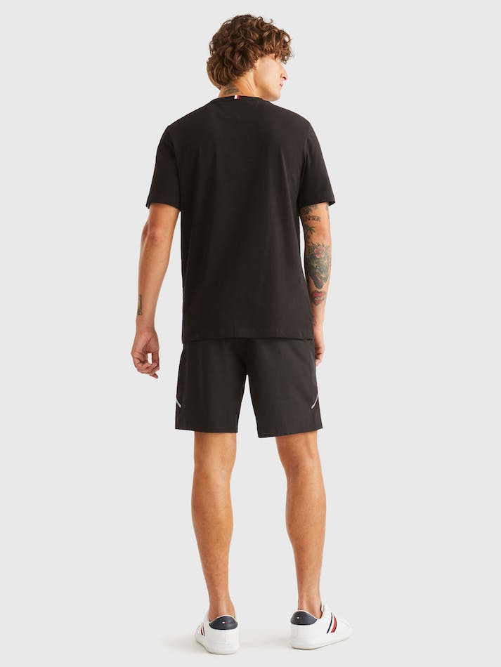 Tommy Hilfiger Piping Training Men's Shorts Black | IImZ012Ydaqd