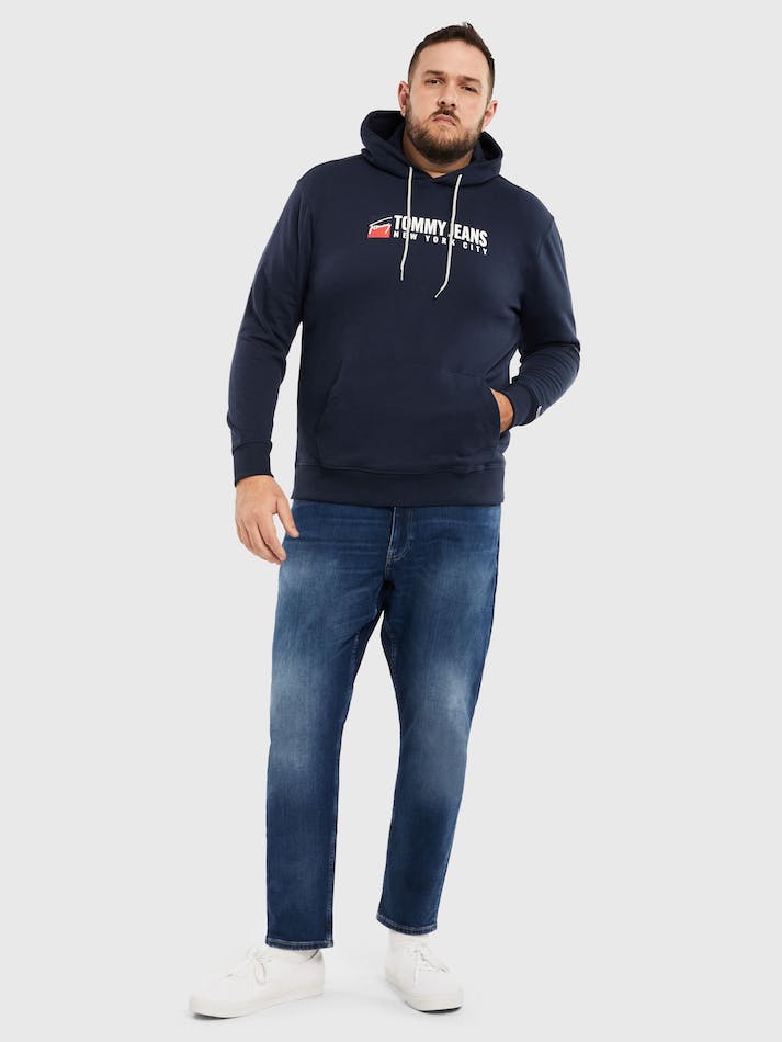 Tommy Jeans Plus Entry Athletics Men's Hoodie Navy | eojyWZ1STnHN