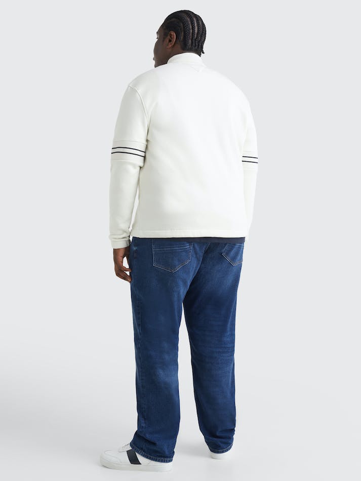 Tommy Hilfiger Plus Half-Zip Popover Men's Sweatshirt White | A9wGGMtX2Bf7