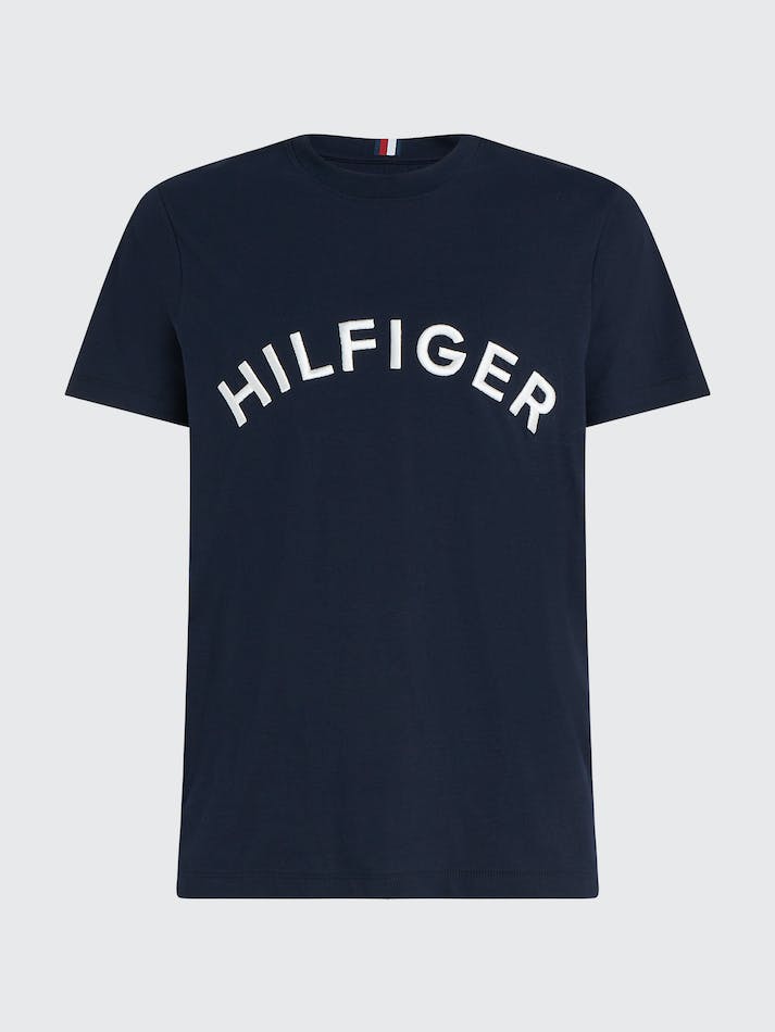 Tommy Hilfiger Plus Logo Embroidery Men's T Shirts Blue | 62sGNxqfaorq