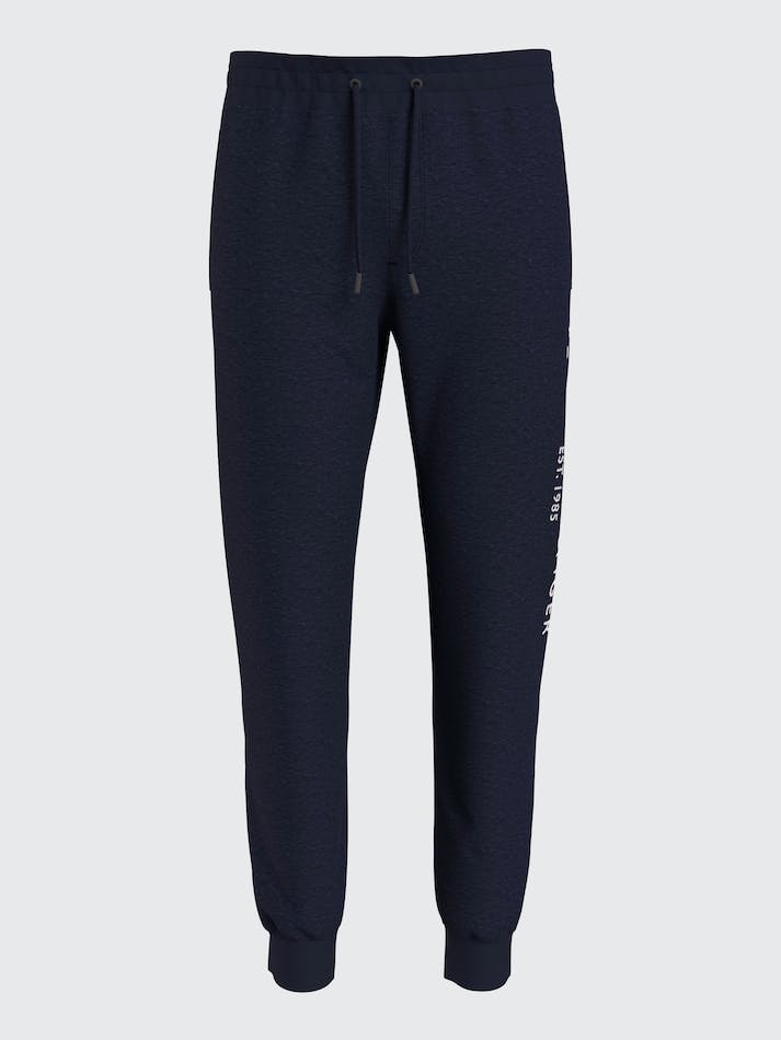 Tommy Hilfiger Plus Logo Leg Men's Jogger Blue | JxH3jPOODvLO