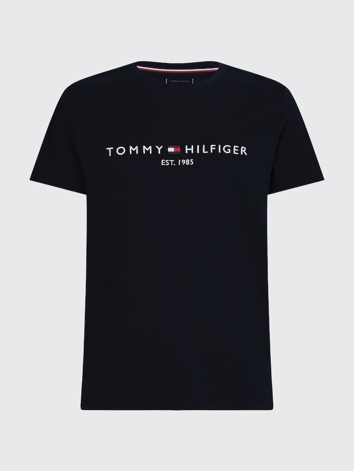 Tommy Hilfiger Plus Logo Slim Fit Men's T Shirts Blue | GSFz3HNmpe6P