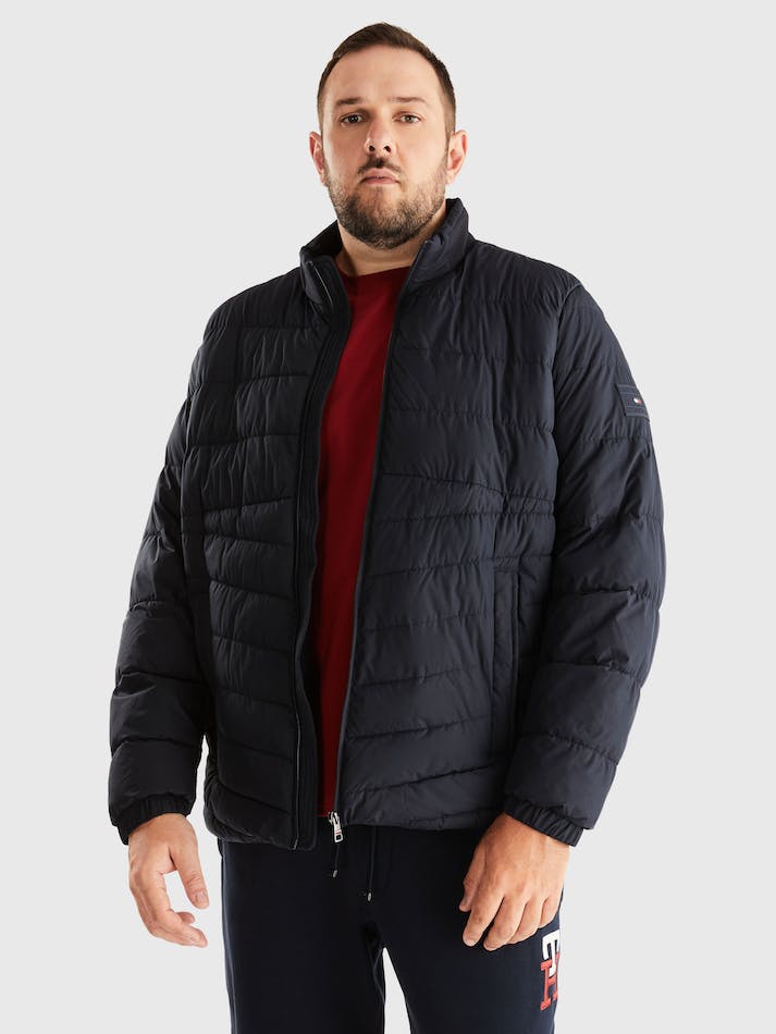 Tommy Hilfiger Plus Quilted Bomber Men\'s Jackets Blue | RxokgPMvoKbA