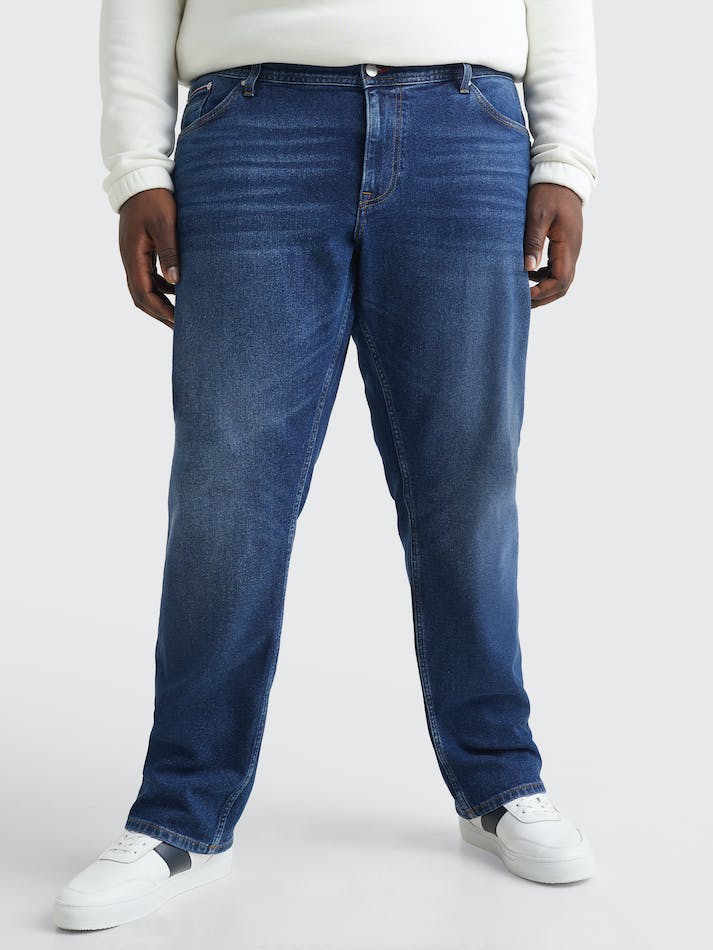 Tommy Hilfiger Plus Regular Faded Indigo Men's Jeans Indigo | K4ZLo75VSQiZ