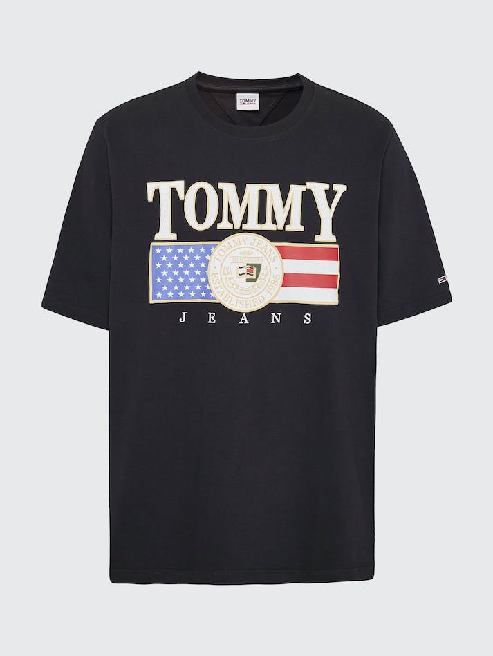 Tommy Jeans Plus Skater Oversized Men's T Shirts Black | k6hvvYRd0gqN