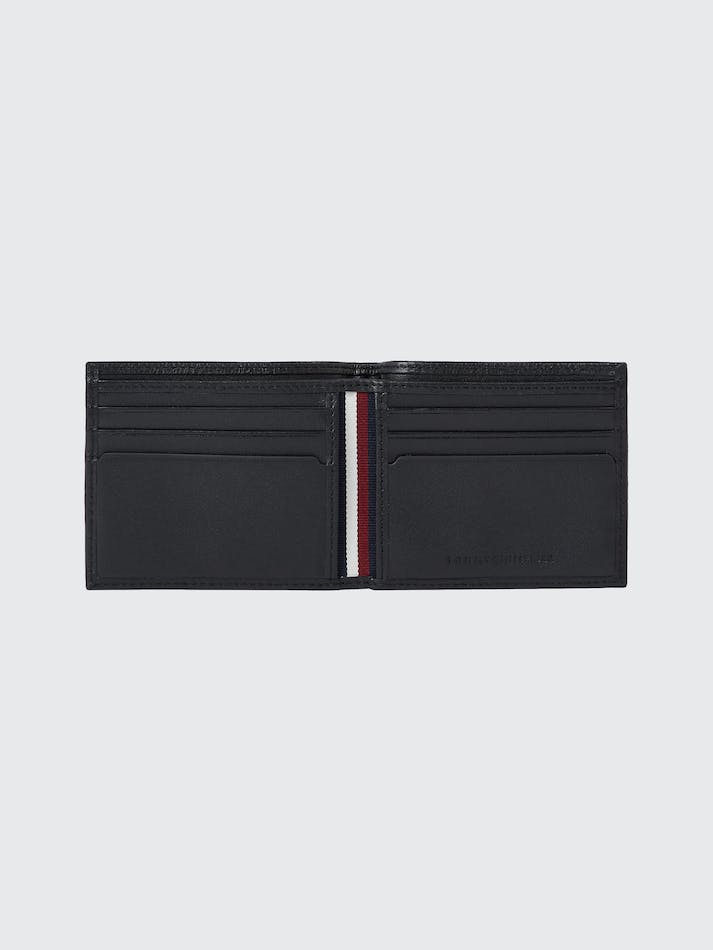 Tommy Hilfiger Premium Leather Small Credit Card Men's Wallets Black | iRjeA5zborC7