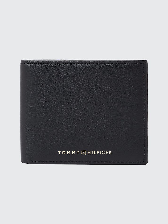 Tommy Hilfiger Premium Leather Small Credit Card Men\'s Wallets Black | iRjeA5zborC7