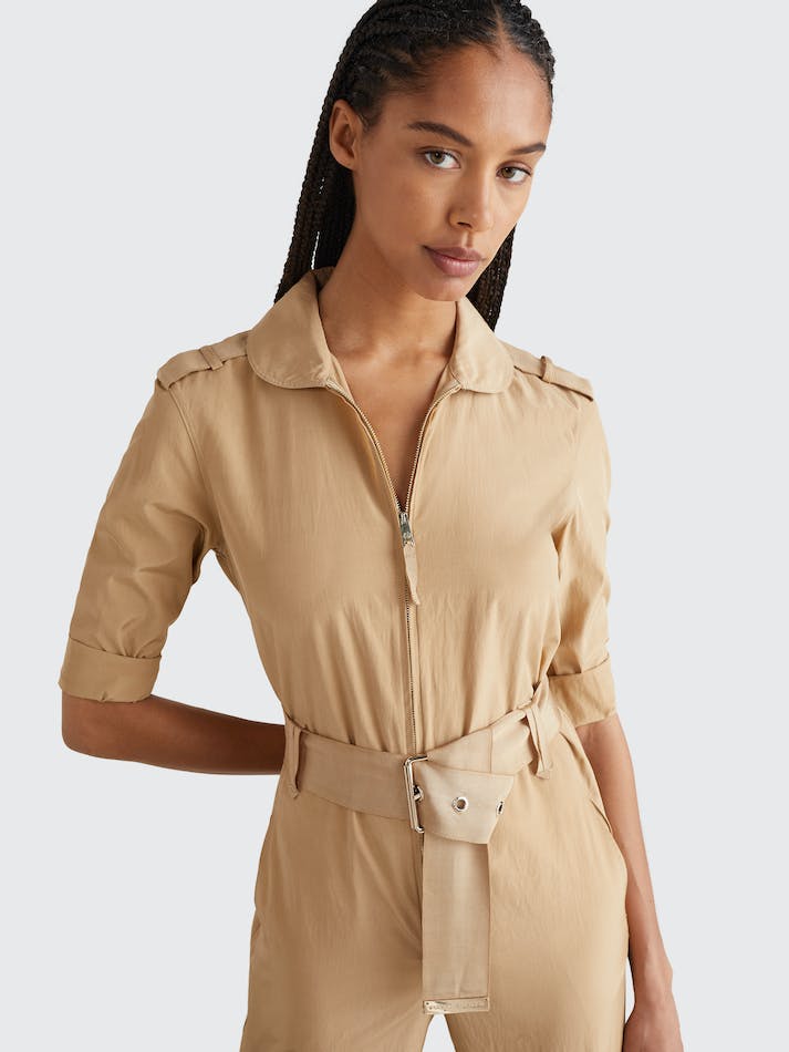 Tommy Hilfiger Prep Belted Women's Jumpsuit Desert | zZGPsTO52Mo9