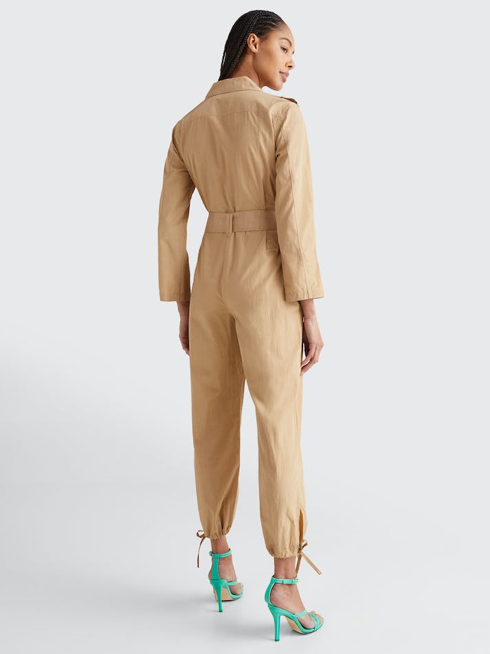 Tommy Hilfiger Prep Belted Women's Jumpsuit Desert | zZGPsTO52Mo9