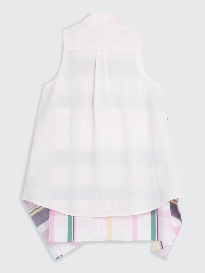 Tommy Hilfiger Prep Crest Madras Check Sleeveless Women's Shirts Light Pink | uKZmANb8eaKh