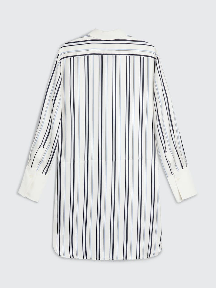 Tommy Hilfiger Prep Crest Silk Stripe Shirt Women's Dress Multicolor | MtUlNoJZx1LQ