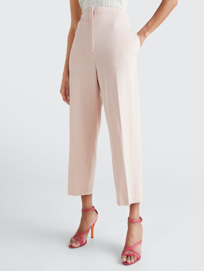 Tommy Hilfiger Prep Crest Tailored Ankle Women's Trousers Pink | Wk45iHefS4Qe