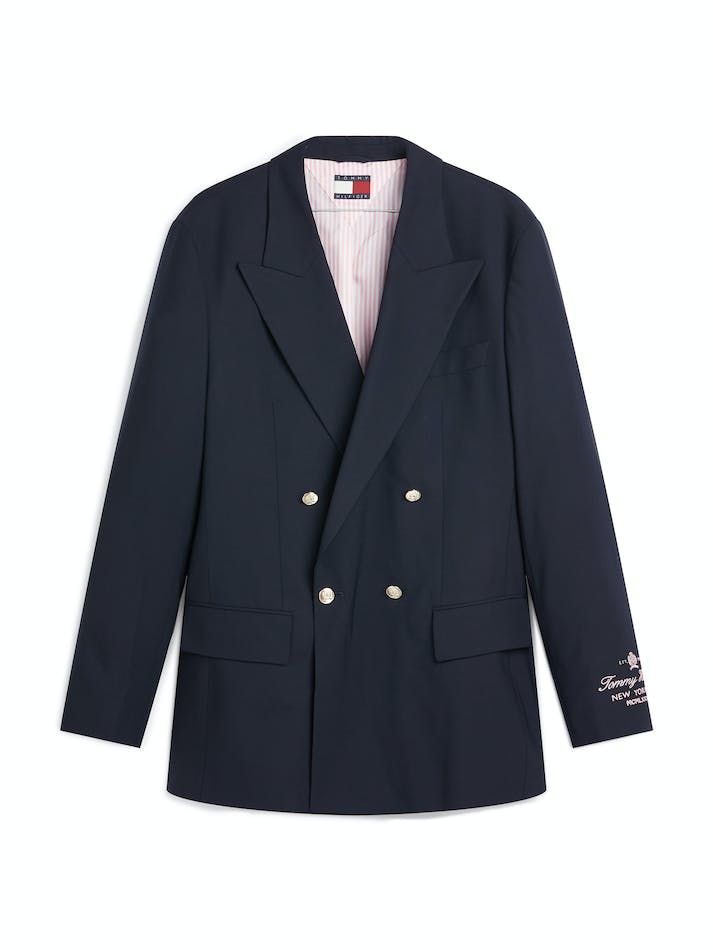 Tommy Hilfiger Prep Double-Breasted Men's Blazers Blue | t3szMWrF3sks