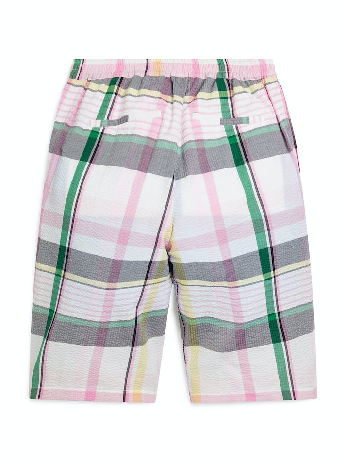 Tommy Hilfiger Prep Madras Ithaca Cotton Seersucker Men's Shorts Light Pink | Cn3km55lIHFD