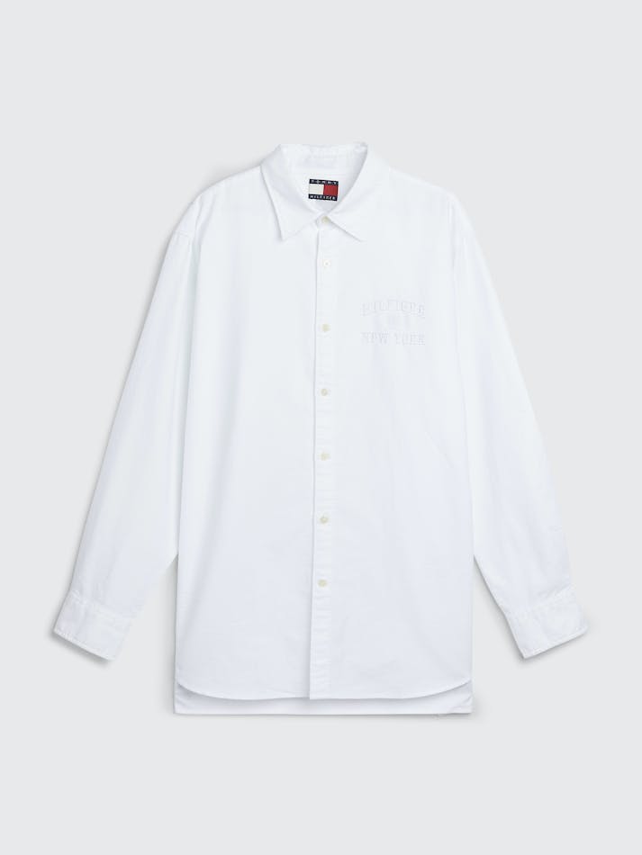 Tommy Hilfiger Prep Oversized Men's Shirts White | G1GGcYvIcc4v