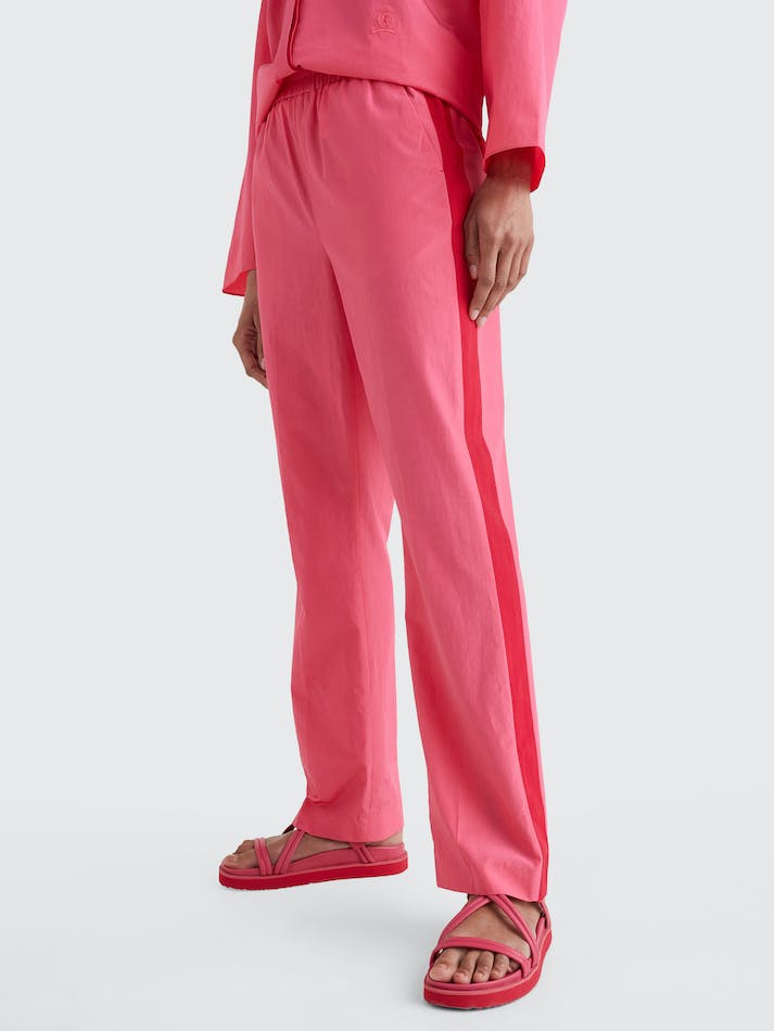 Tommy Hilfiger Prep Relaxed Side Stripe Women's Trousers Pink | Pq1I4wWTanrr