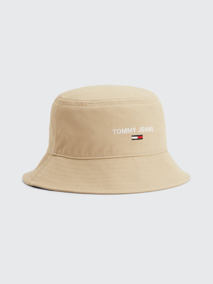 Tommy Hilfiger Pure Organic Cotton Logo Bucket Men\'s Hats Brown | NDZTTOQS6wHX