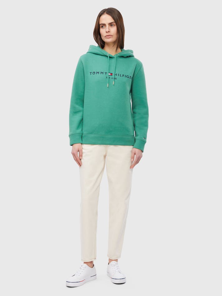 Tommy Hilfiger Regular Hilfiger Women's Hoodie Green | naTjCFonQZj4