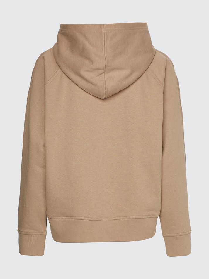 Tommy Hilfiger Relaxed Arched Hilfiger Women's Hoodie Beige | 5dx1m4EqEfEJ