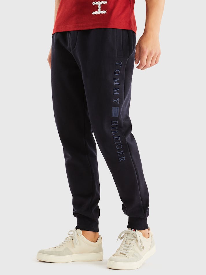 Tommy Hilfiger Relaxed Fit Cuffed Men\'s Jogger Blue | QDNPB62FBYEE