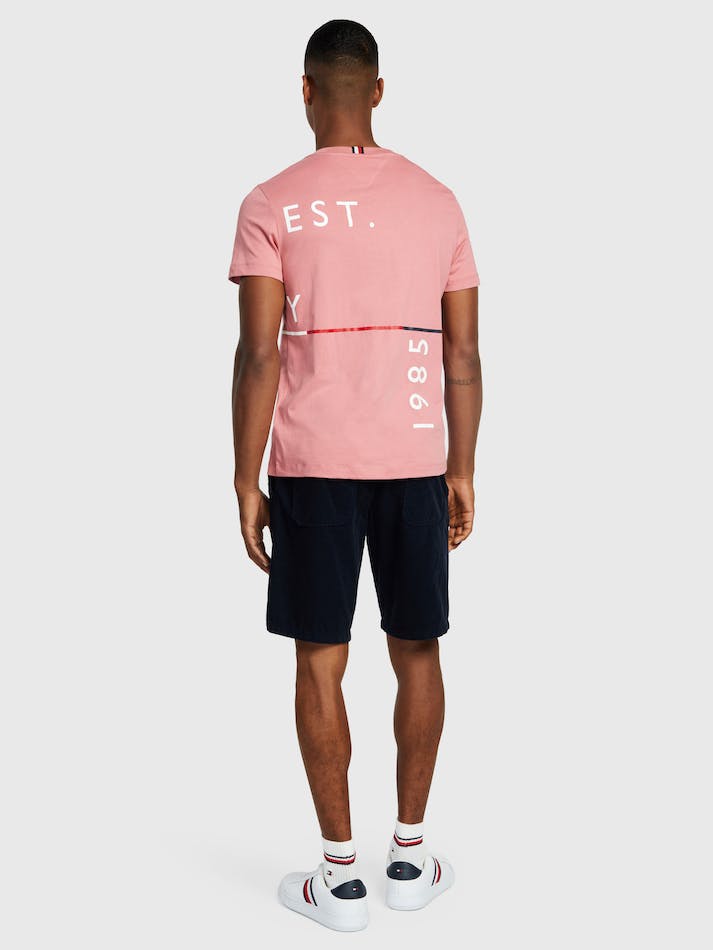 Tommy Hilfiger Repeat Hilfiger Men's T Shirts Pink | yI5qVfjECWnP