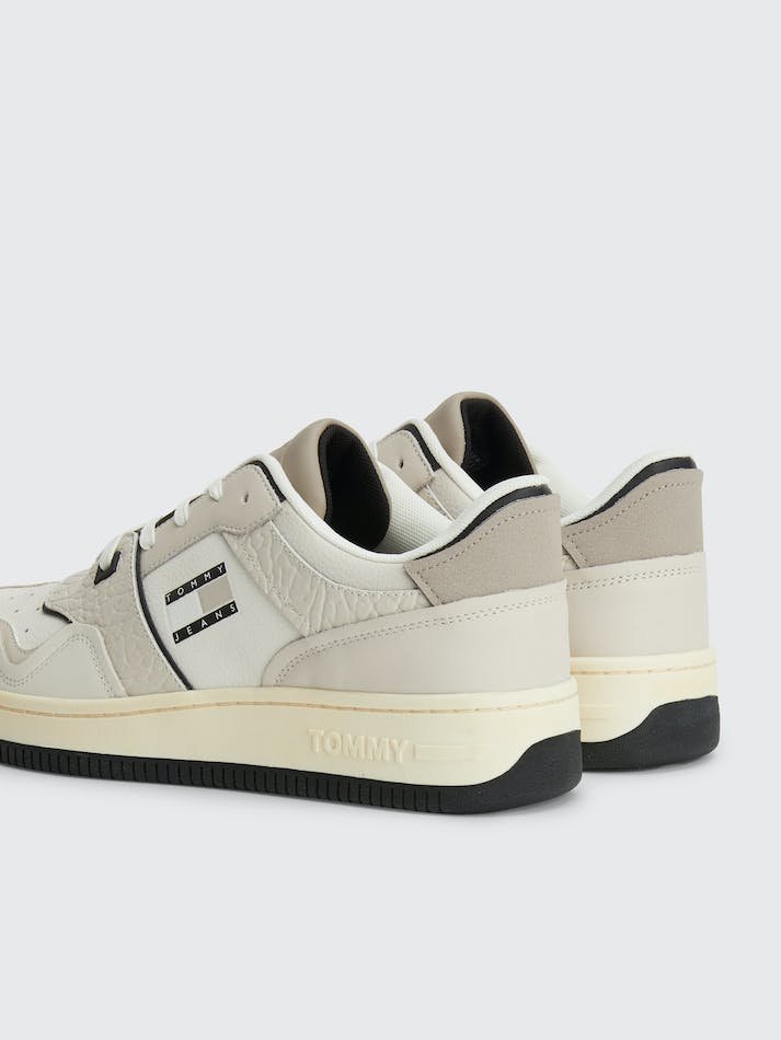 Tommy Jeans Retro Basketball Men's Sneakers White | MqUUg22uEySt