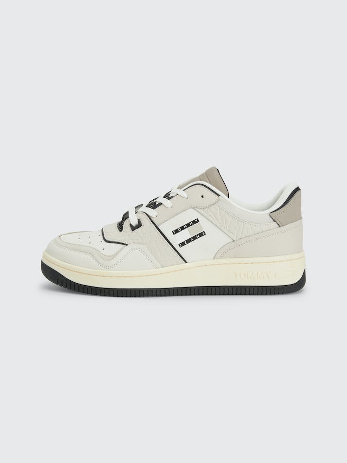 Tommy Jeans Retro Basketball Men's Sneakers White | MqUUg22uEySt