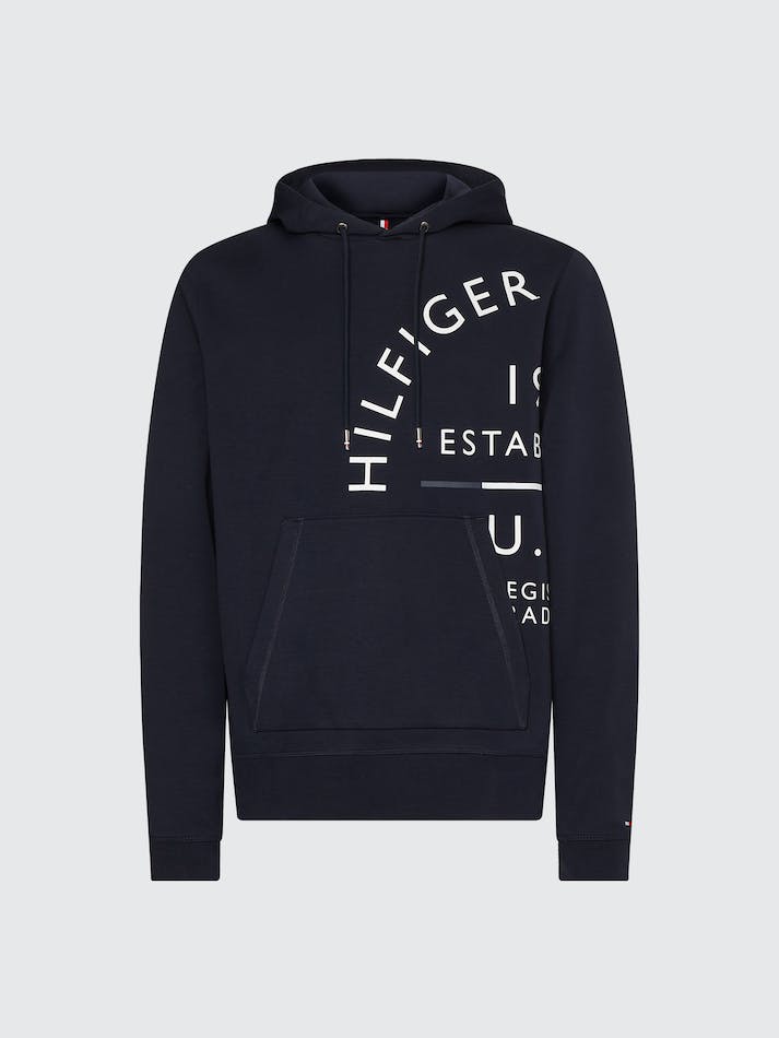 Tommy Hilfiger Roundall Established Men's Hoodie Blue | y6wgLu6bEK0D